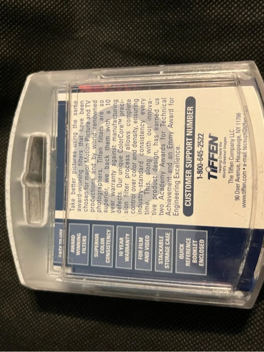 Tiffen 58mm Lens Filter in Clear Case - Blue Label